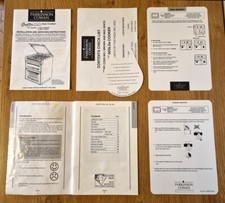 Parkinson Cowan Ovation Oven 60 GLXa Instruction Manual and Extra Leaflets