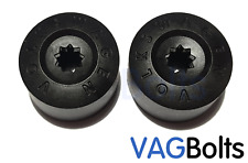 Genuine VW Wheel Nut Bolt Plastic Cover Caps x2 Golf Passat Scirocco Polo