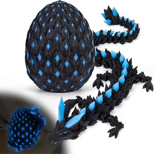 Printed dragon egg toy with - printed,