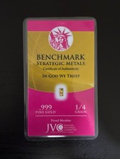 1/60th Gram 999 24K Gold Bar