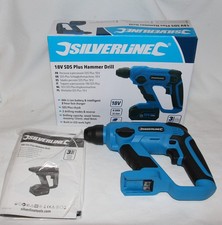 Genuine & New Silverline 18V Cordless SDS-Plus Hammer Drill - Body only
