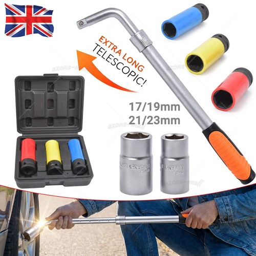 Telescopic wheel brace - telescopic, wrench