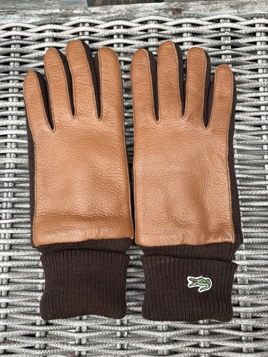 Vintage lacoste brown leather - vintage,