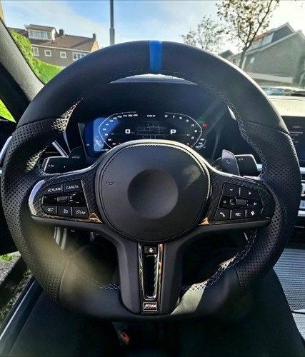 Full leather steering - leather,
