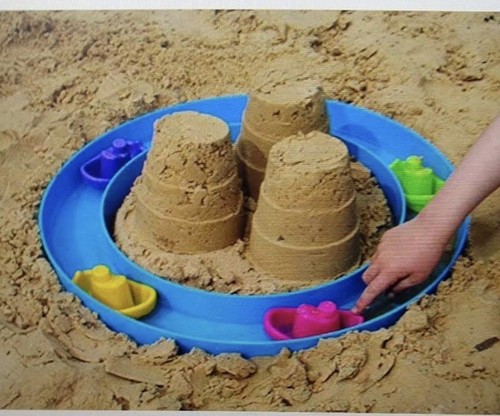 Sand castle moat - sand, toy