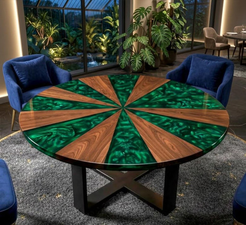 Round green epoxy resin - epoxy,