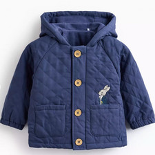 Baby Boys Navy Quilted Peter