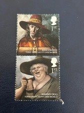 Terry Pratchet Royal Mail Discworld stamps Nanny Ogg & Rincewind  1st class NEW