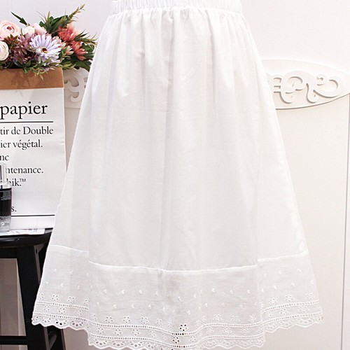 Lady cotton lace hem - lace,