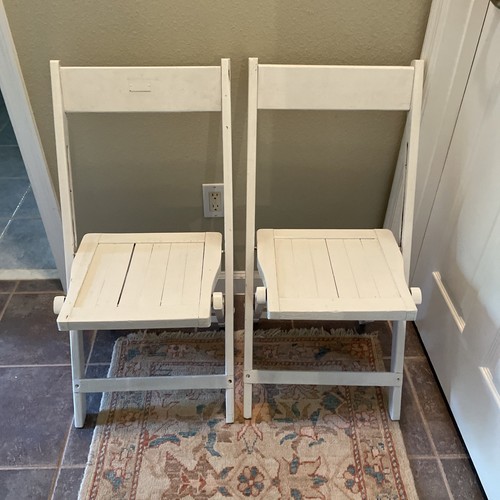 Vintage wooden slat seat - wooden,