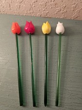 Vintage Set Of (4) HandBlown