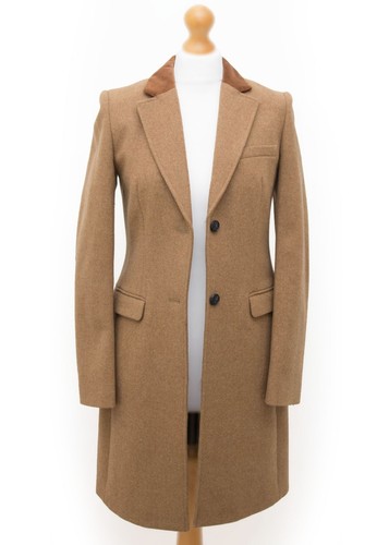 Wool blend mid length velvet - wool,