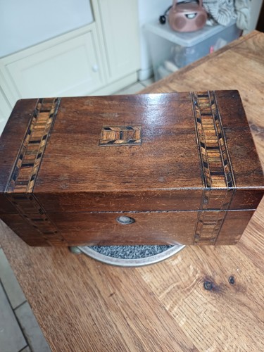 Antique vintage wooden inlaid - antique,
