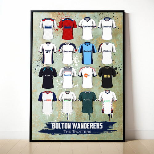 Bolton wanderers painted - painted, shirt