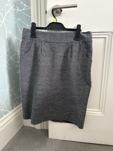 Monsoon grey mini skirt size