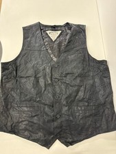 Vintage leather waistcoat 56"