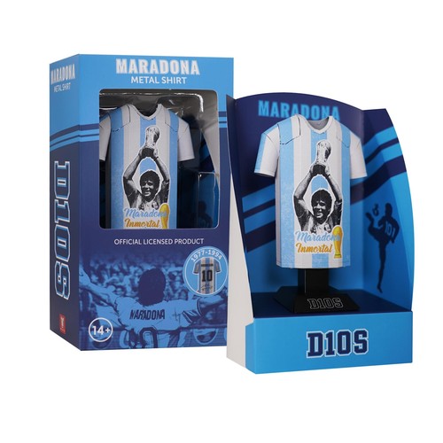 Maradona metal football shirt - football,