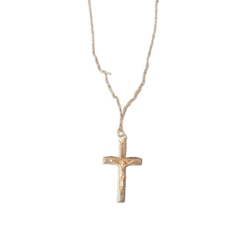 9ct gold crucifix cross - gold,