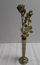 1970s Gold Tone Metal  Rose