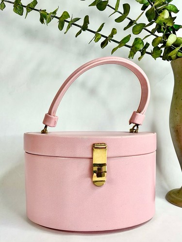 1950s 1960s pink - 1950s, oval