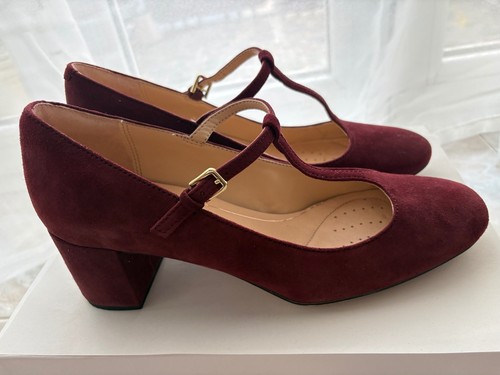 Clarks cushion soft burgundy - clarks,