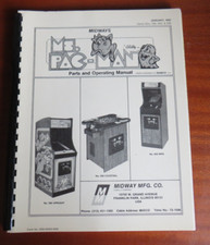 MS. PAC-MAN BALLY MIDWAY 1982 ARCADE MACHINE PARTS OPERATING MANUAL RARE 80's