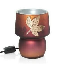 Yankee Candle AMBER LEAVES Electric LED Light Tart Wax Melt Warmer Burner