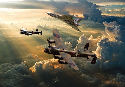 Avro lancasters and vulcan - lancasters,