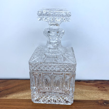 Decanter Cut Crystal Square