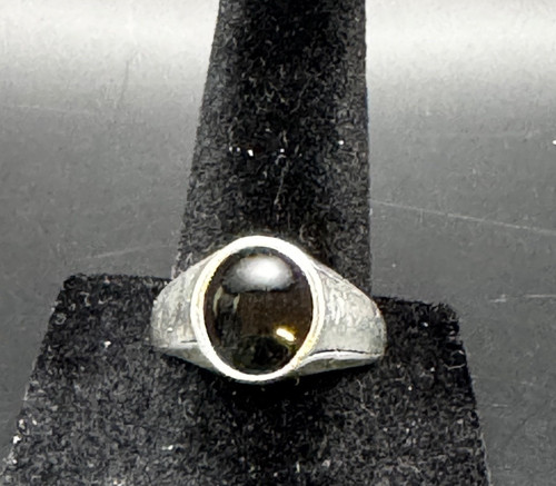 Vintage black onyx cabochon - vintage,