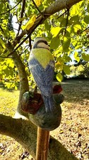blue tit hand carved & painted