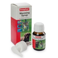Beaphar Worming Syrup for Puppies & Kittens - Treats Roundworms - 45ml