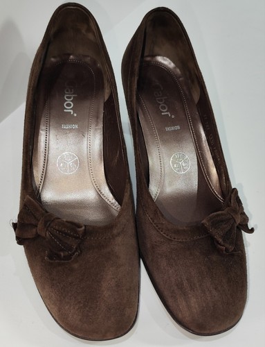 Gabor womens brown suede court - suede,