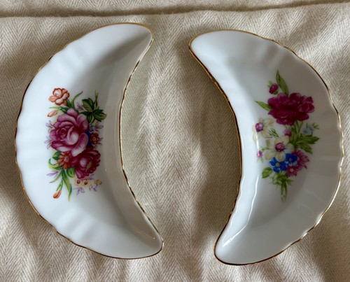 Vintage fish bone plates - 2,