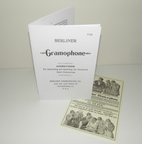 Berliner gramophone phonograph - berliner,