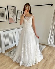 NEW Size UK 8 Ivory High Neck