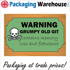 HU283 WARNING GRUMPY OLD GIT
