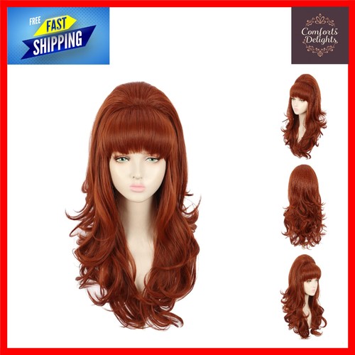 Retro ginger curly bouffant - retro,