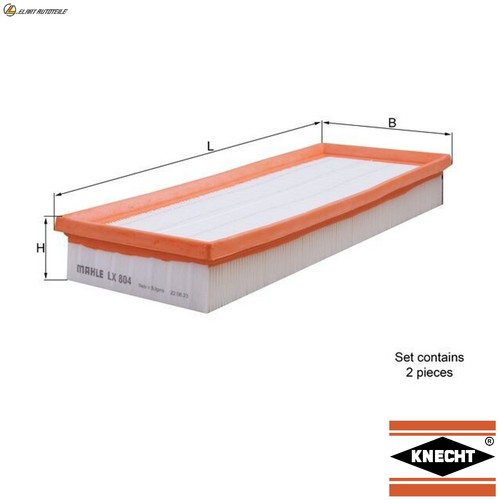 Air filter 804 for - lx, 804/s