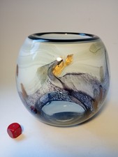 Studio Art Glass Round Swirl &