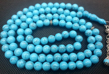 Chinese turquoise natural ston prayer beds tasbih rosary  سبحة مسباح مسبحة فيروز