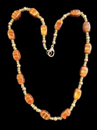 Vintage amber brown swirl - amber,