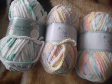 3 x 100g balls baby yarn So