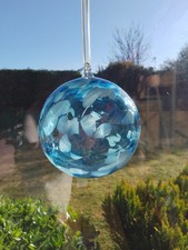 Blue swirl friendship ball 