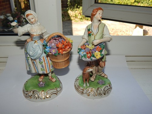 Pair vintage dresden - pair, german