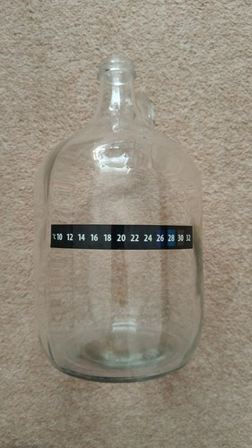 Glass demijohn with - glass, screw