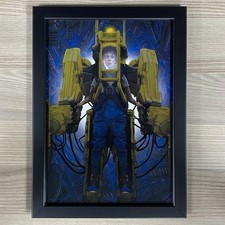 ALIENS FRAMED MOVIE POSTER ART: ELLEN RIPLEY POWER LOADER - SCI-FI HORROR