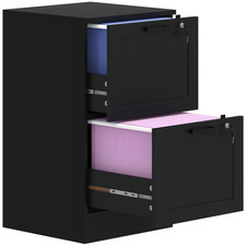HOMCOM 2 Drawer File Cabinet