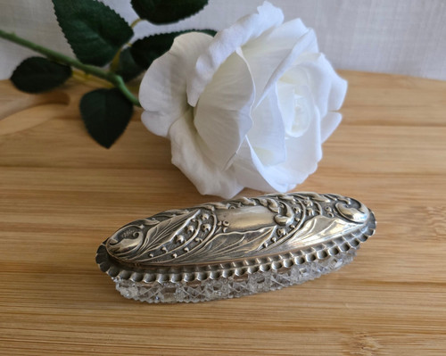 Silver top repousse - repousse, hobnail