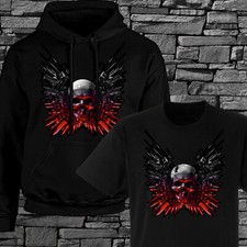 Skull Expendable T-Shirt Hoodie Horror Skeleton Raven Crow Gothic Novelty Gift
